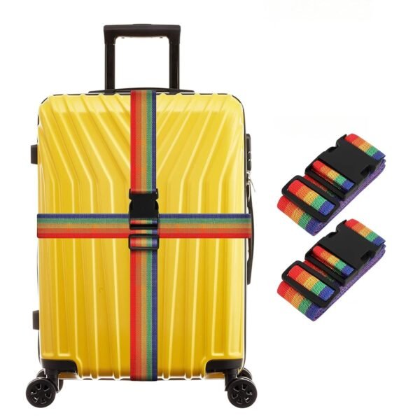 Tumery Suitcase Belts Packing Straps Combo Of 2