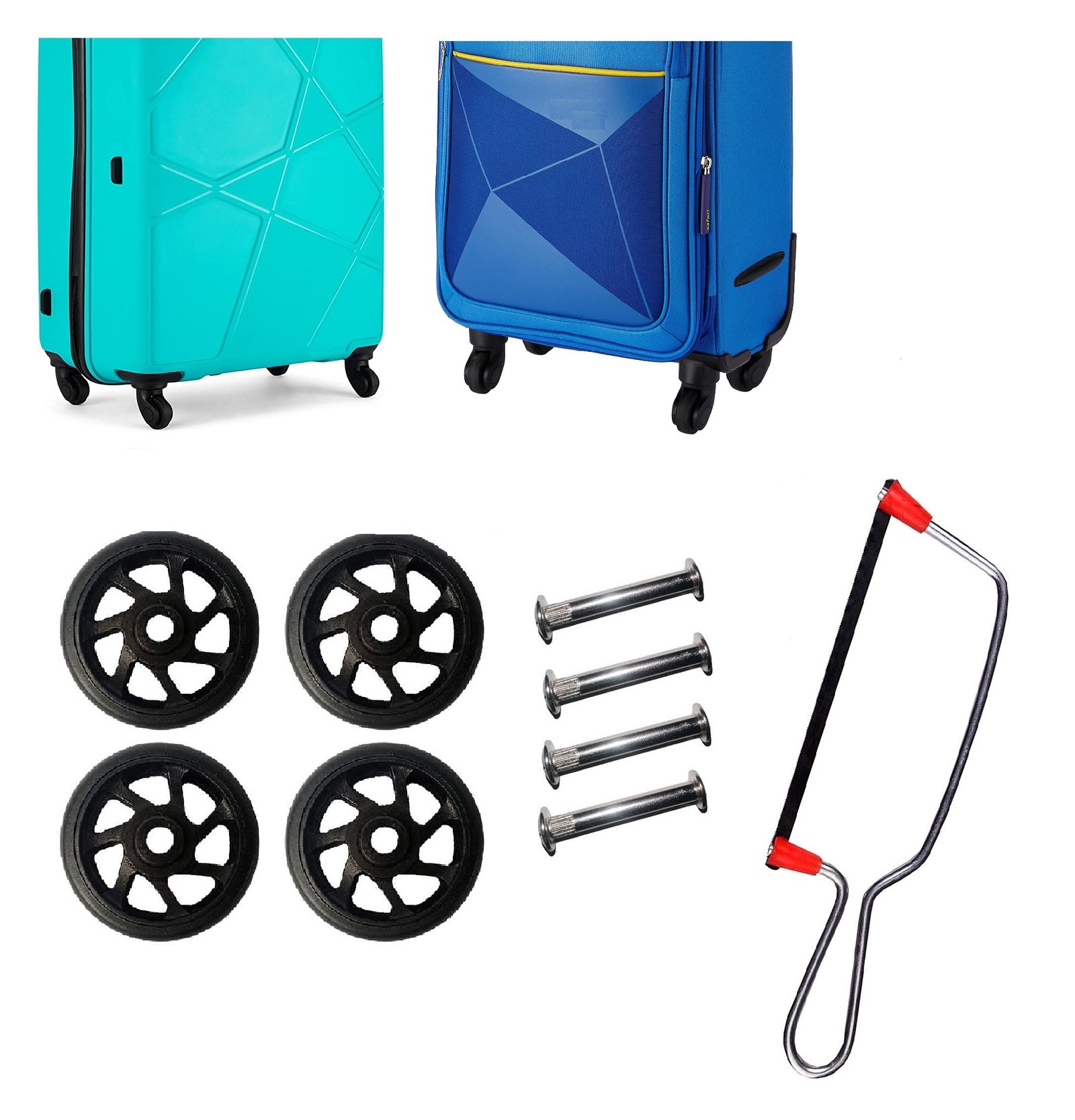 Luggage cart wheels replacement online